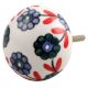 Sea Green Tiny Flower Ceramic Drawer Knob Online 